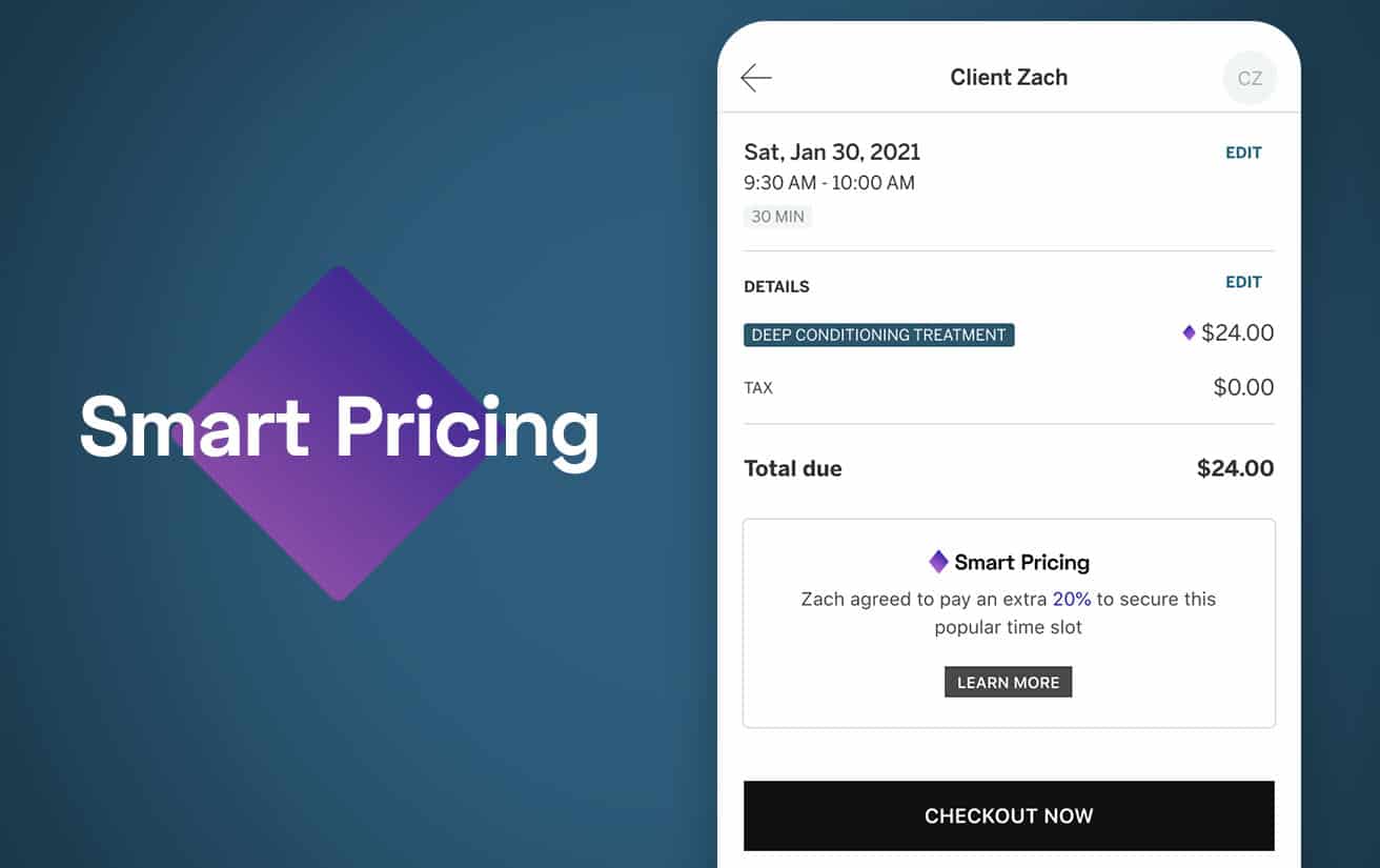 StyleSeat Smart Pricing feature
