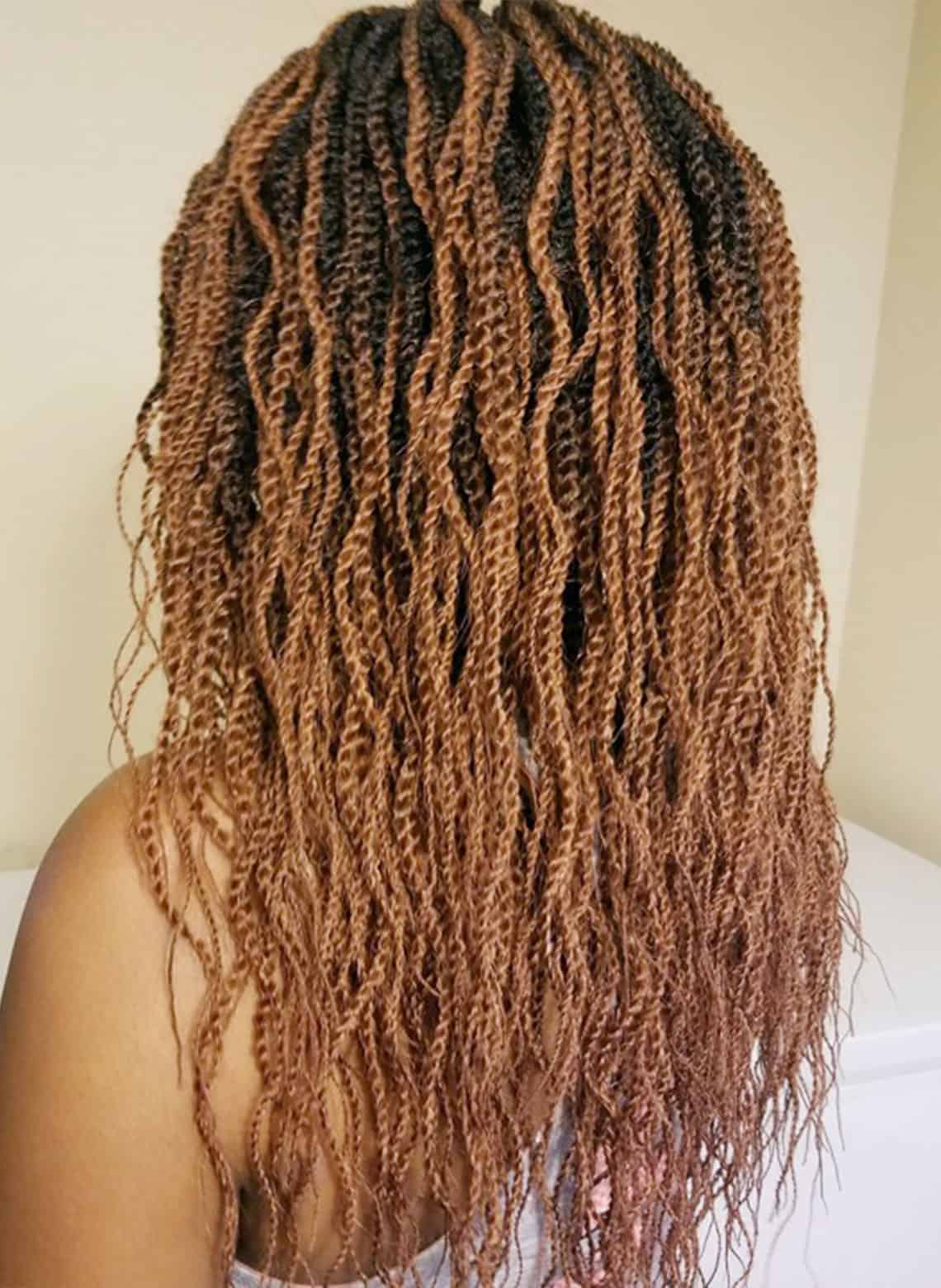 woman with two strand twists