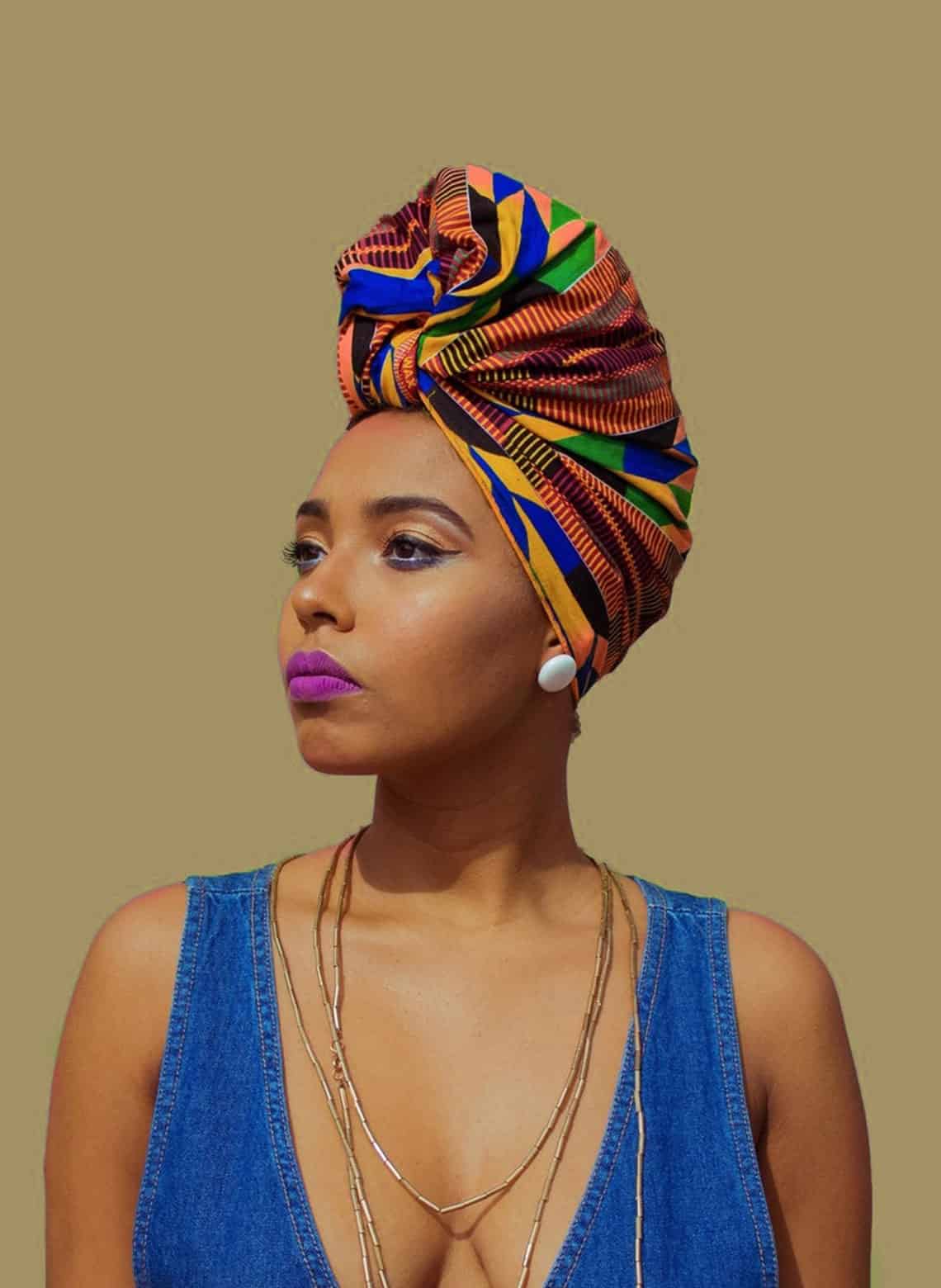 woman with headwrap