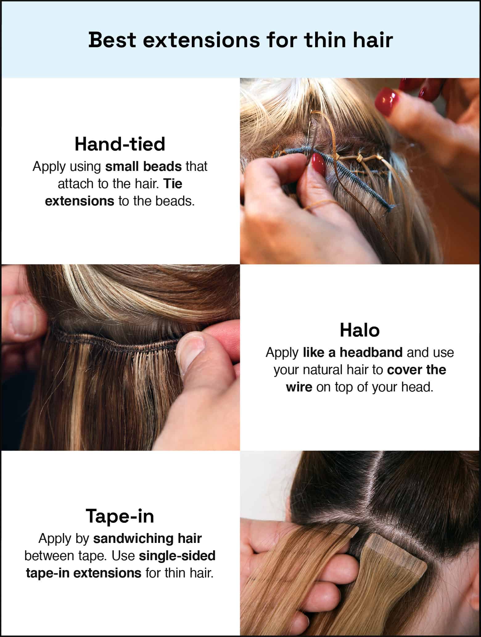 best extensions for thin hair
