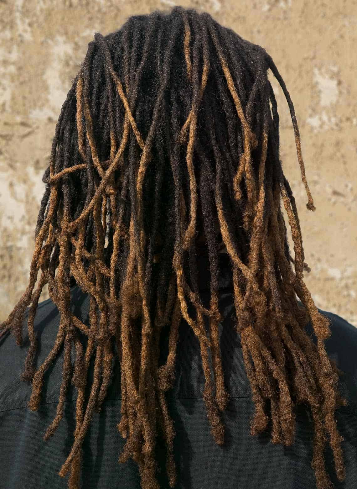 person with dread highlights