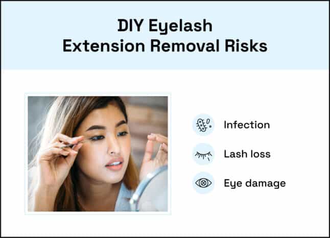 How To Remove Eyelash Extensions At Home StyleSeat   Reasons To Avoid Diy Eyelash Extention Removal 646x466 