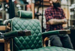 vintage barber chair