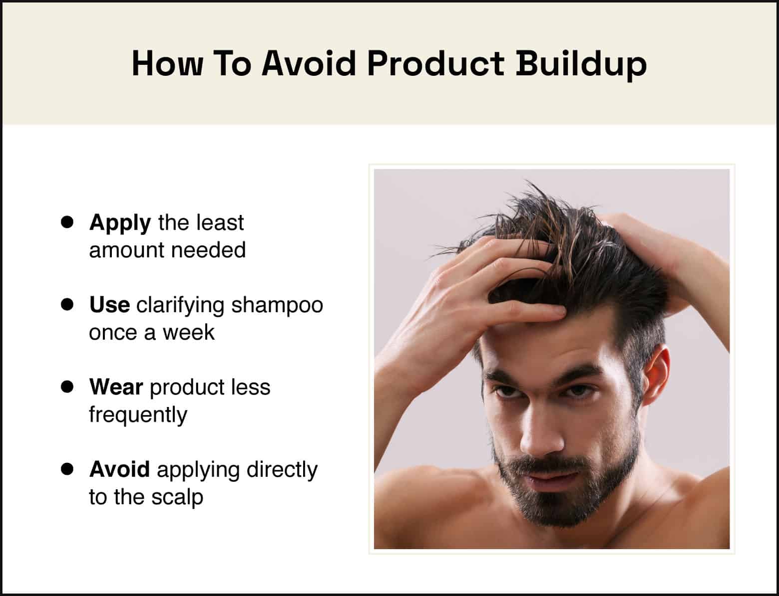 how to avoid product buildup when using pomade