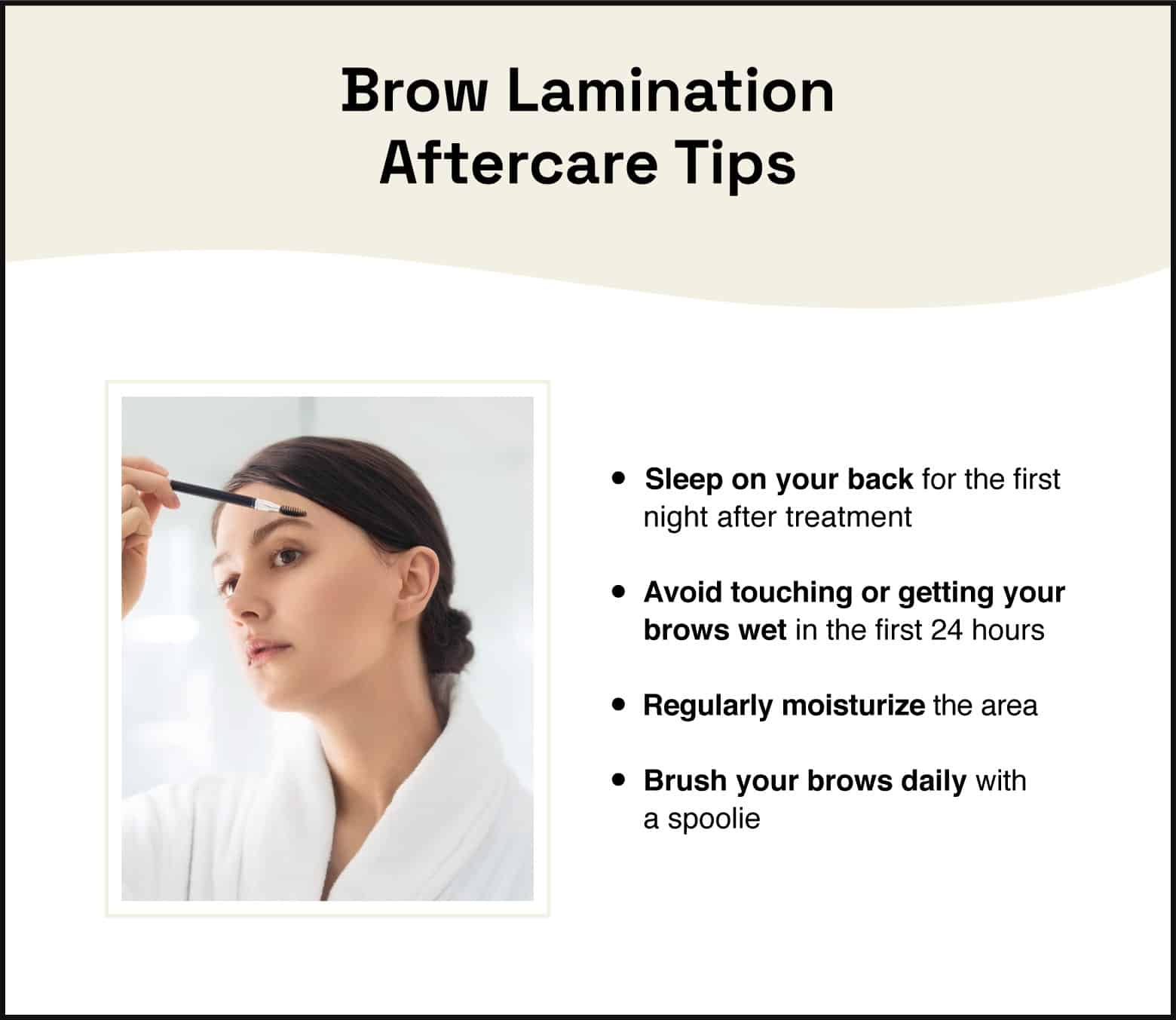 brow lamination aftercare tips