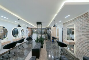interior of modern salon