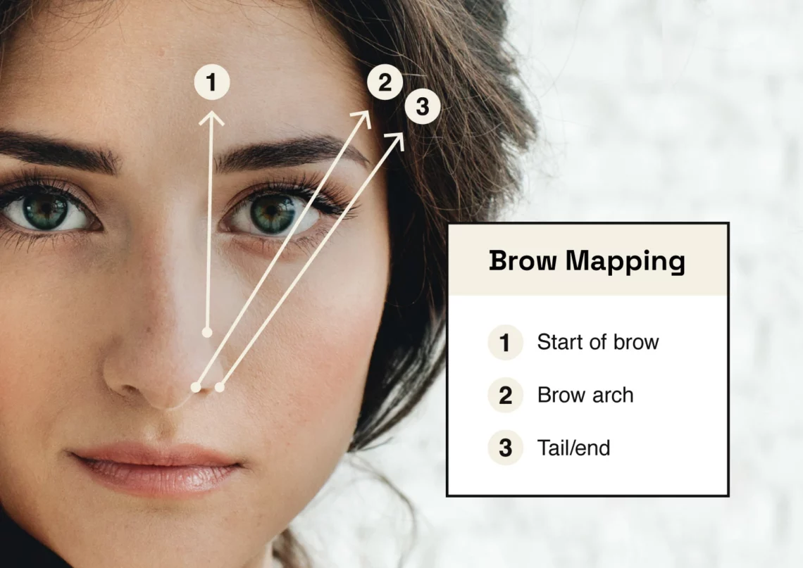 Steps to brow mapping your eyebrows 