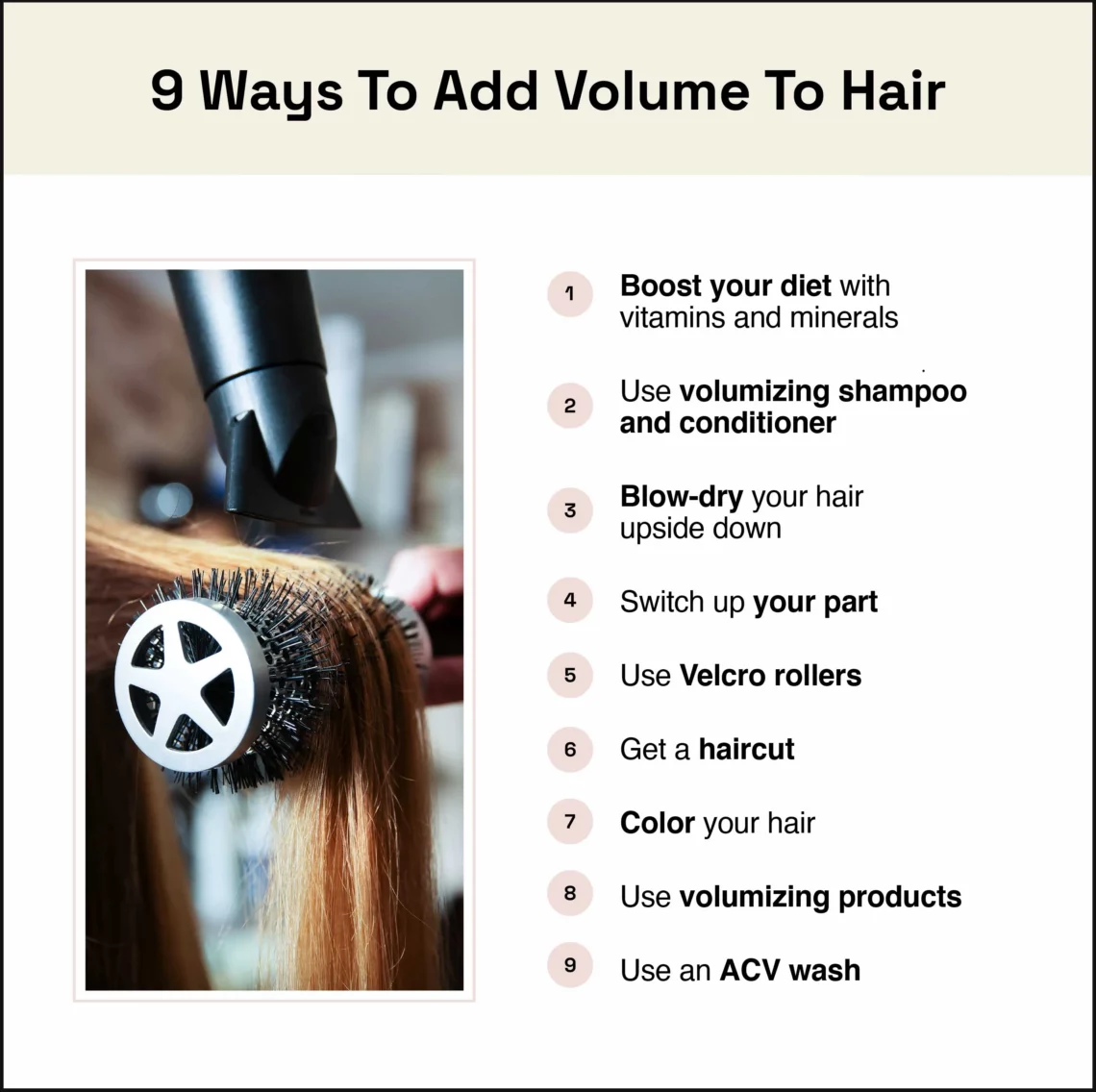 ways to add volume to your hair
