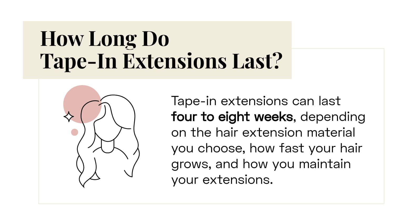 how long do tape in extensions last