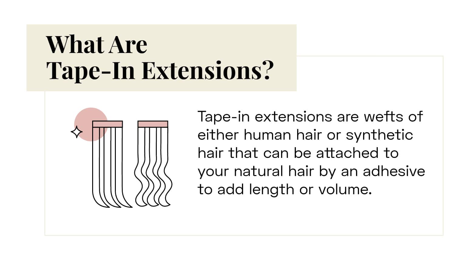 what are tape in extensions