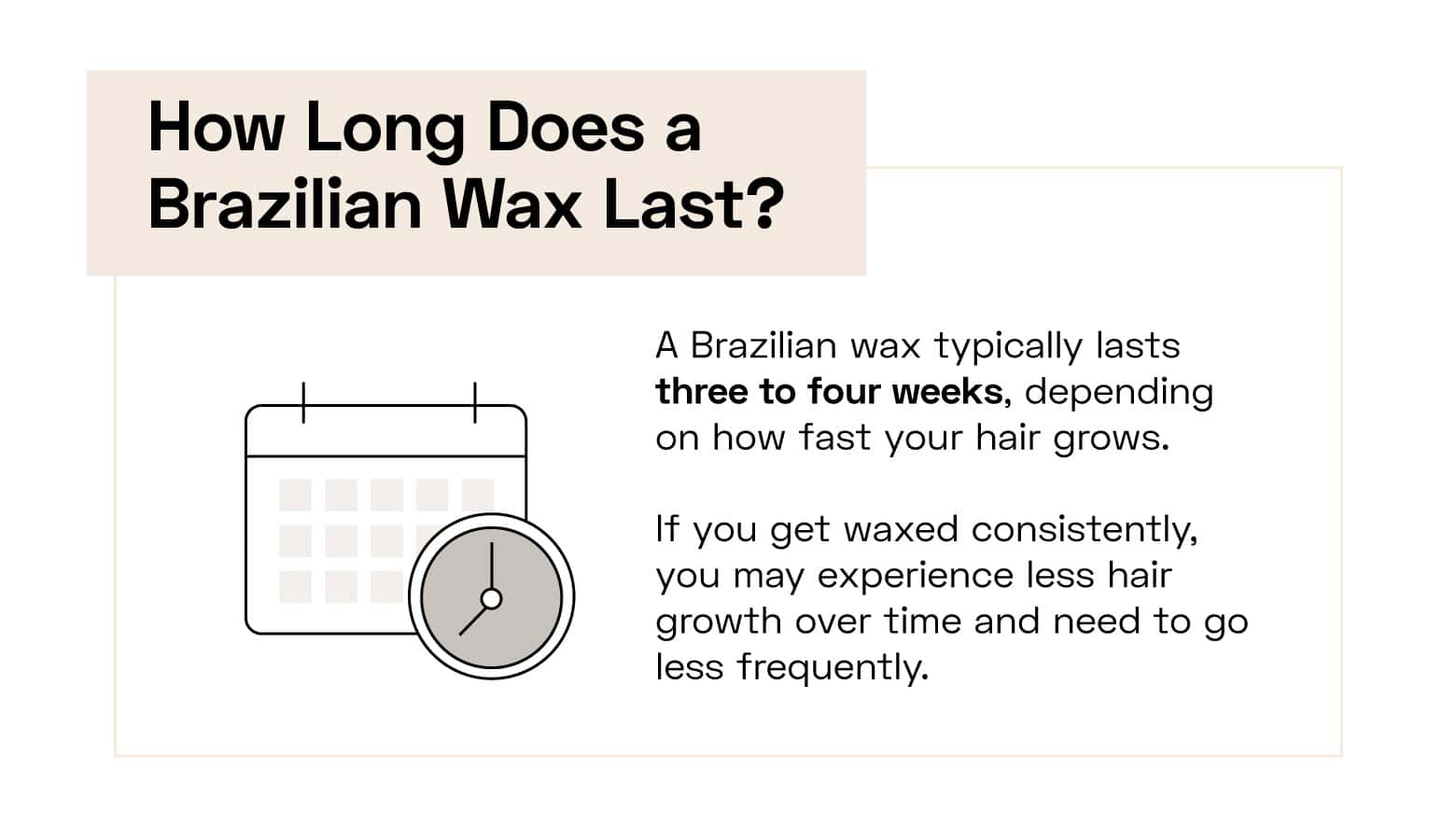 how long a Brazilian wax lasts
