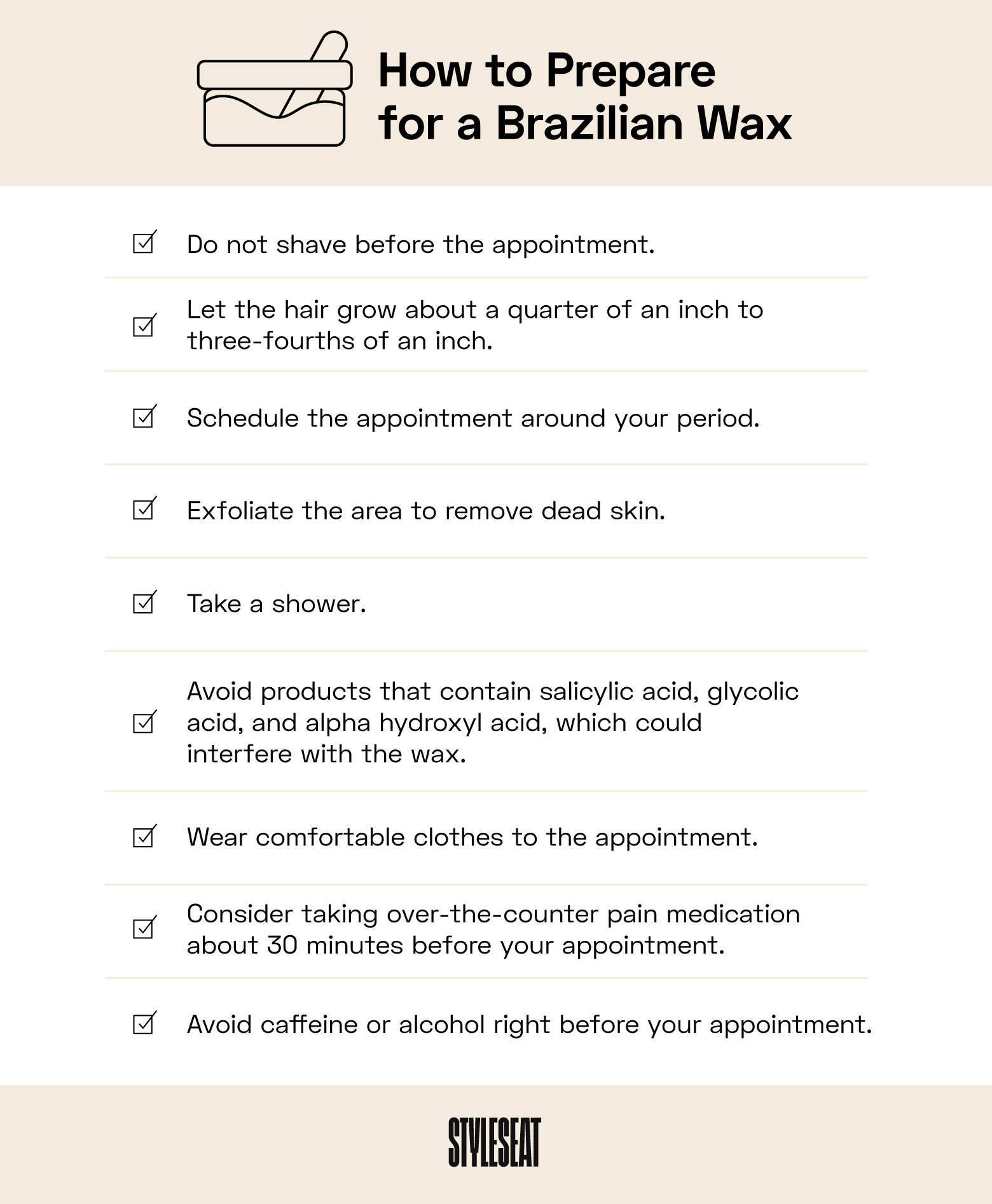 how to prepare for a brazilian wax