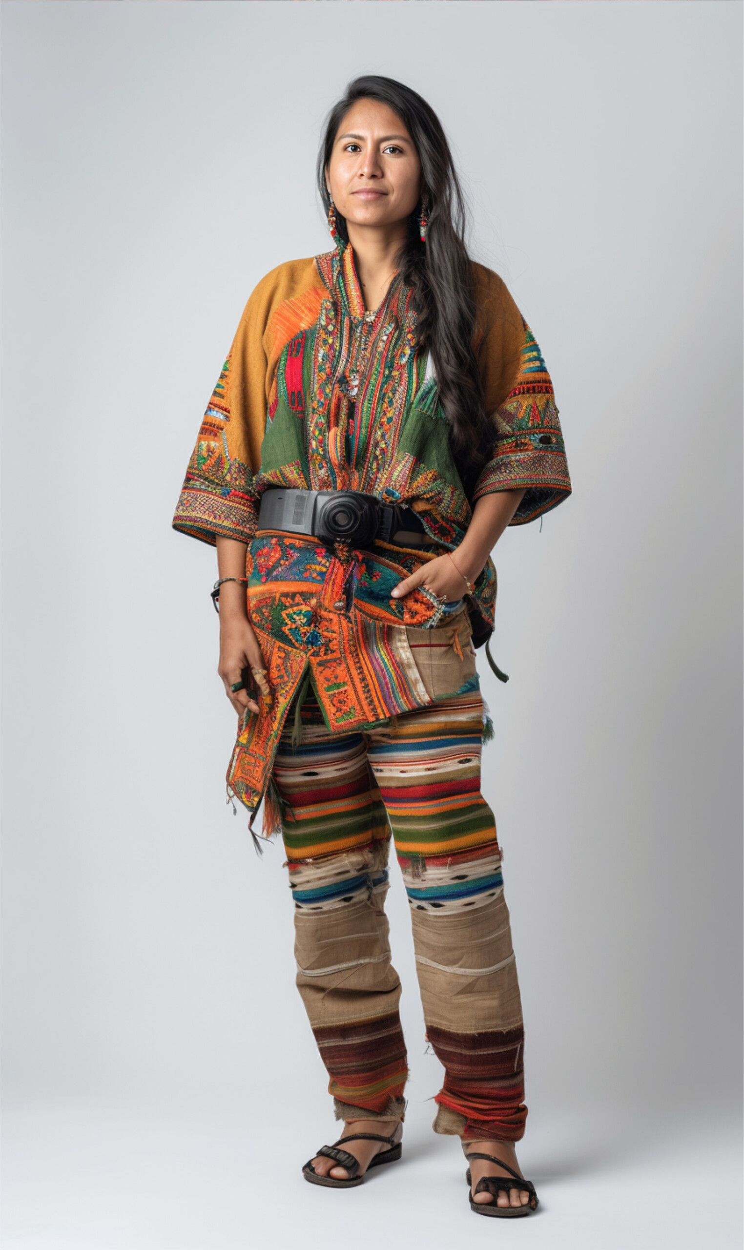 AI-generated image of a woman from Bolivia