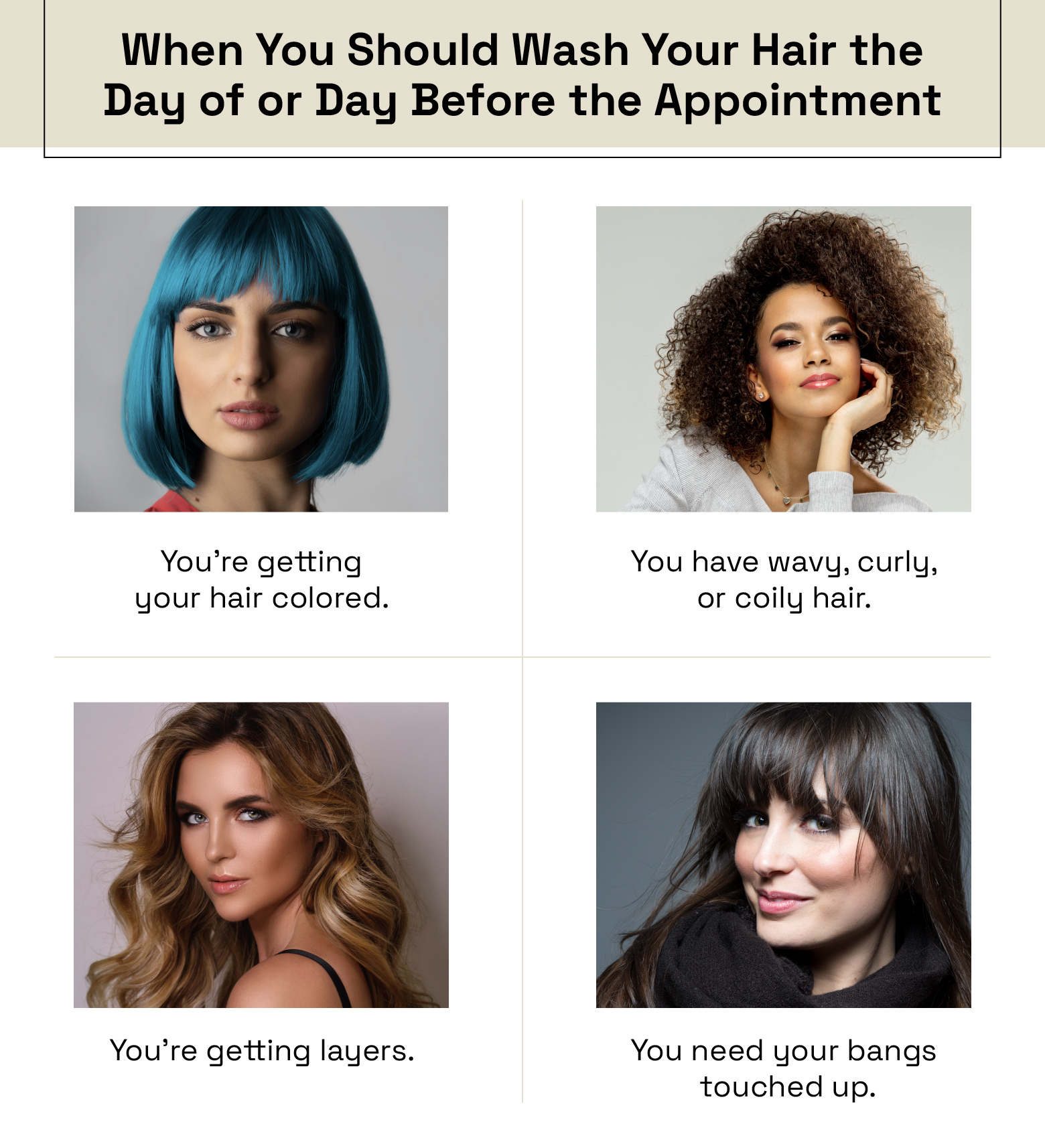 when you should wash your hair the day of or day before a haircut