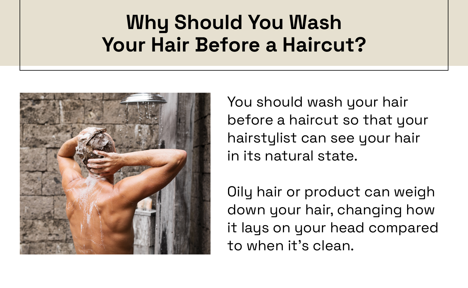 why should you wash your hair before a haircut