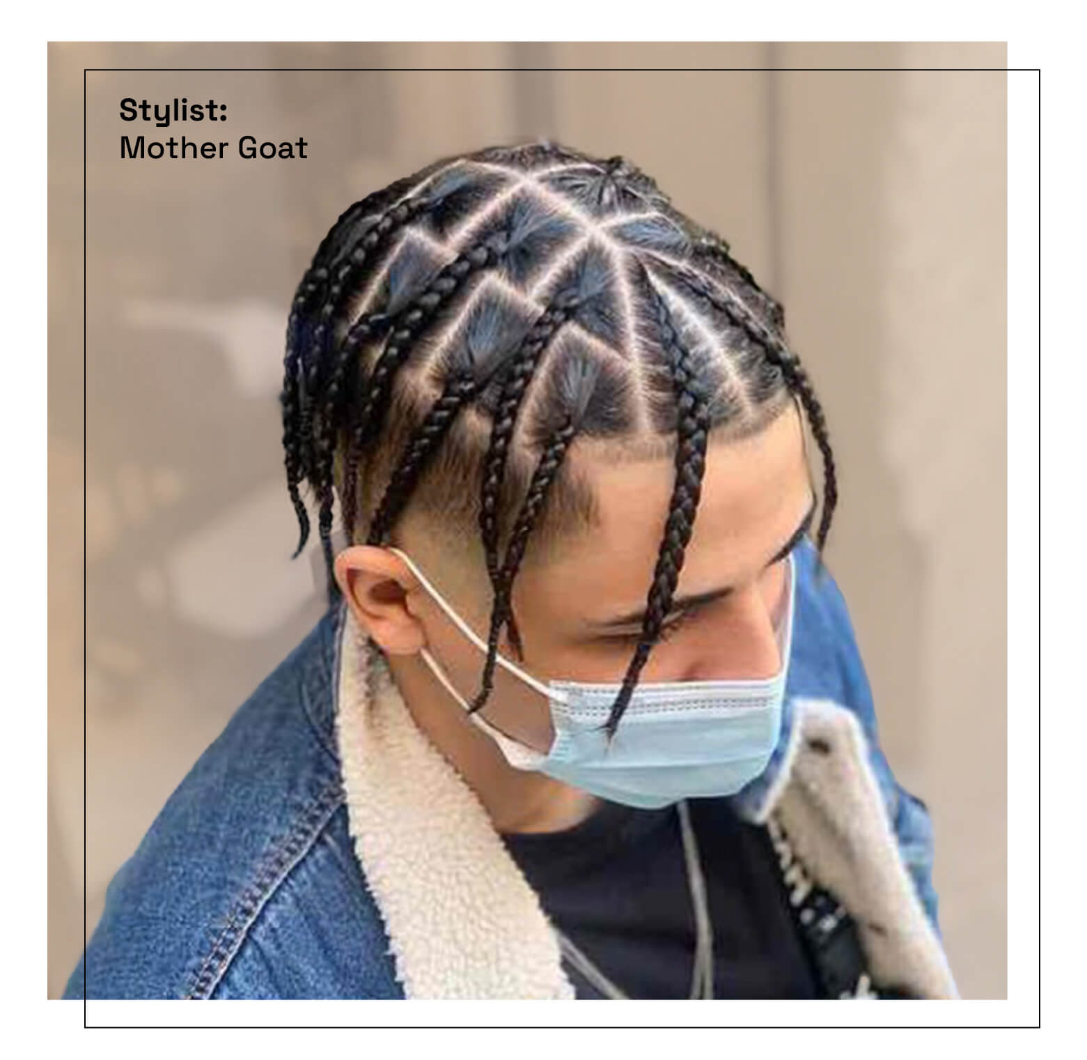 braids in large geometric sections