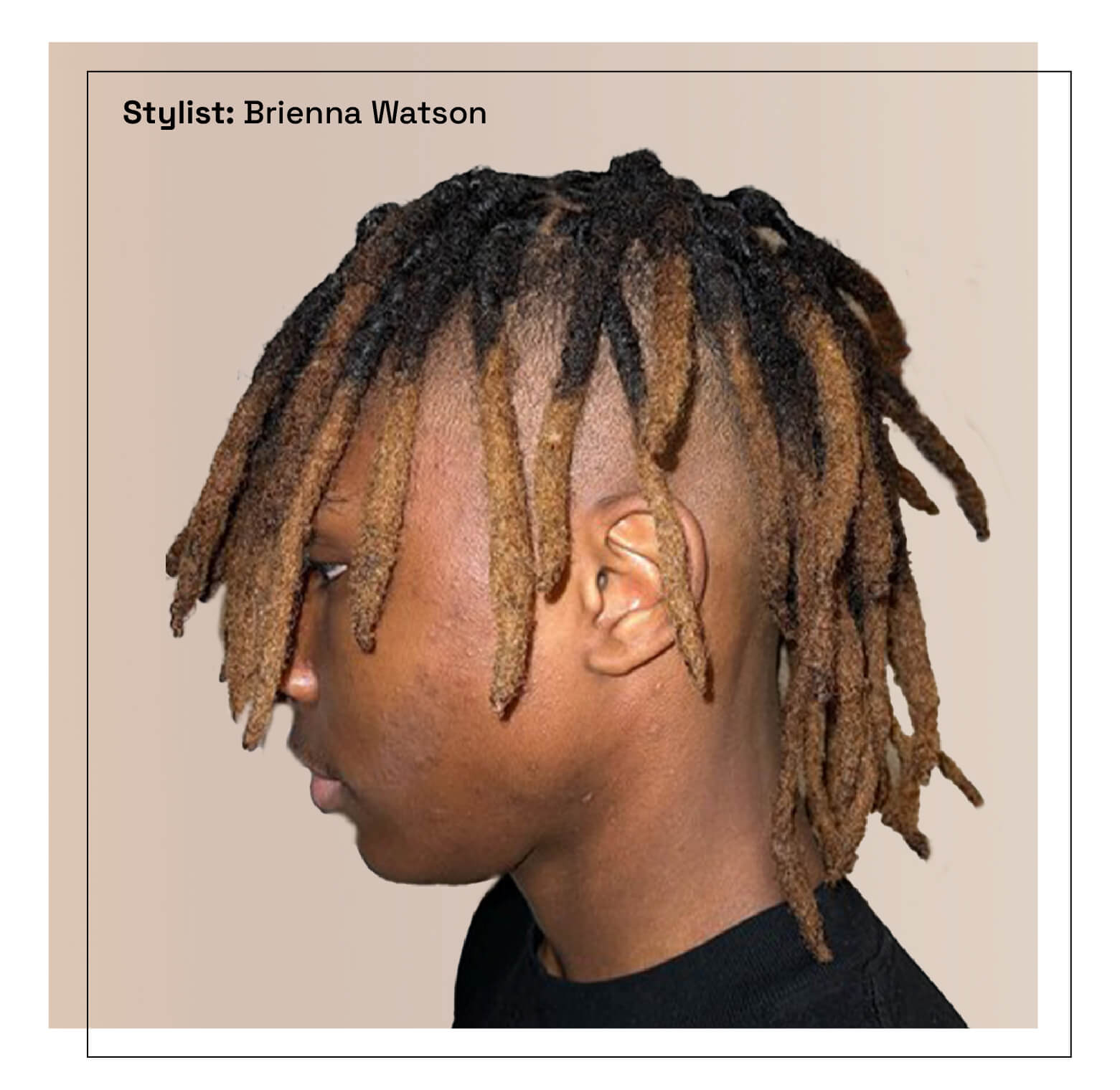 high top dreads with blonde accents